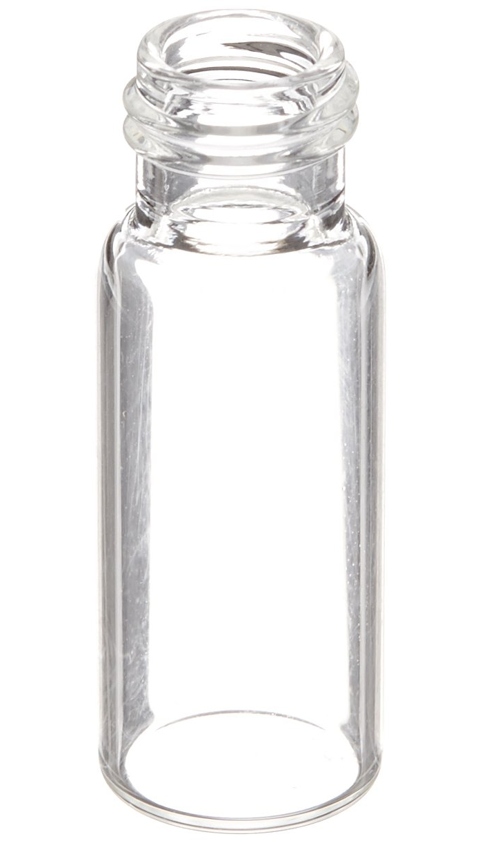 JG Finneran R.A.M 12mm Diameter 2.0mL Capacity White Marking Spot Case of 1000 9mm Neck 32mm Height 32009M-1232 Borosilicate Glass Large Opening Vial Clear 