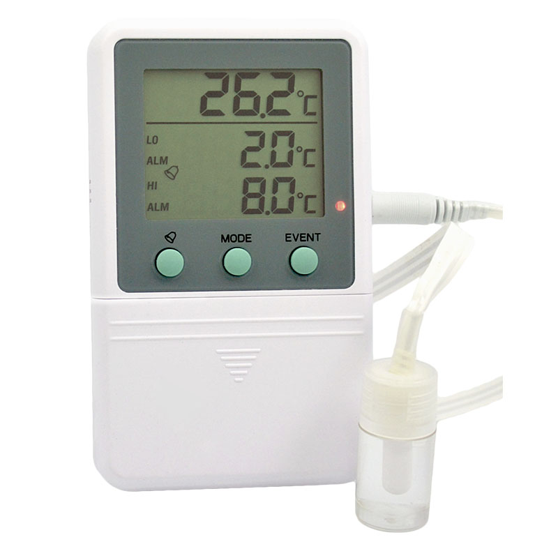 Refrigerator/Freezer Thermometer Serialized and Traceable , -50 To 70°C  (-58 To 158°F), Dual Probe