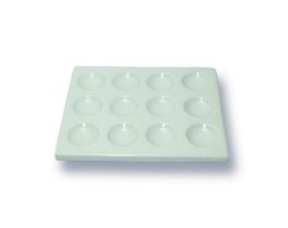 3-Well Porcelain Slide Micro Spot Plate