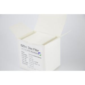 EZBio® MCE (Mixed Cellulose Ester) 47mm, 0.45um, Gridded Disc Filter, Sterile, Individually Packed, 100/case