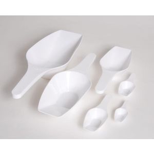 Details about   Lot of 50 Polystyrene 2 oz White Disposable Scoops 
