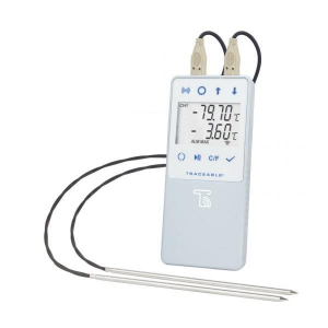 2 Platinum RTD Sensor Thomas 6511 TraceableLIVE Ultra-Low Temperature Wi-Fi Datalogging Thermometer with Remote Notification 316 Stainless Steel Probe