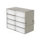 Regular Upright Freezer Rack for 50-Cell 1.5 ml Microtube Storage Boxes, 1 x 4 x 2 Configuration, 8 Box Capacity, 6 5/16 x 9 1/4 x 5 7/8