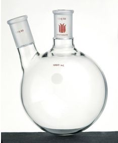 ACE Glass 6957-20 Five Neck Boiling Flask 24/40 Center Joint Round Bottom Four 24/40 Side Joint 2L Capacity