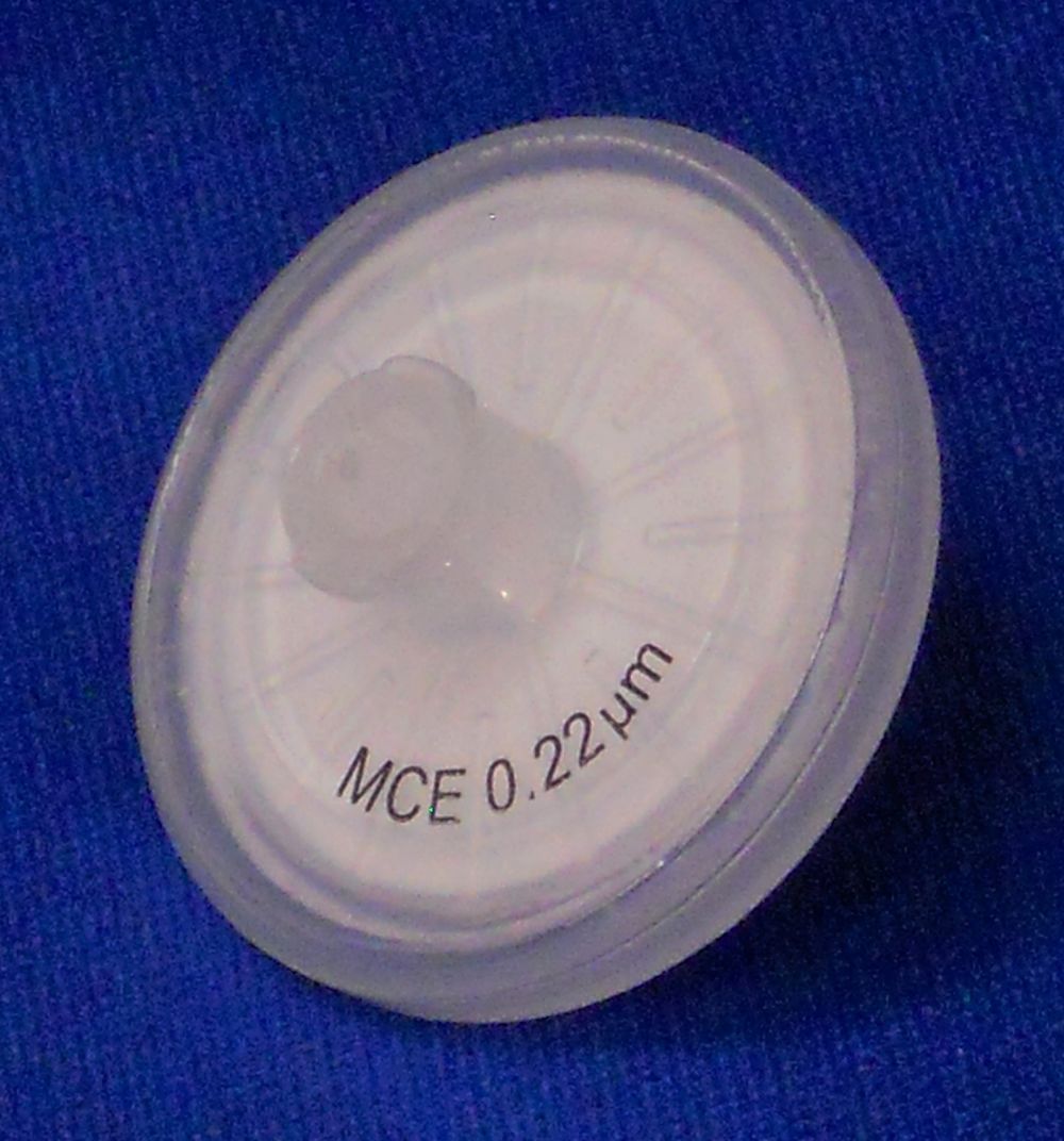 Nonsterile MCE Syringe Filters,Porosity Diameter pack/100 13 mm 0.22 um 