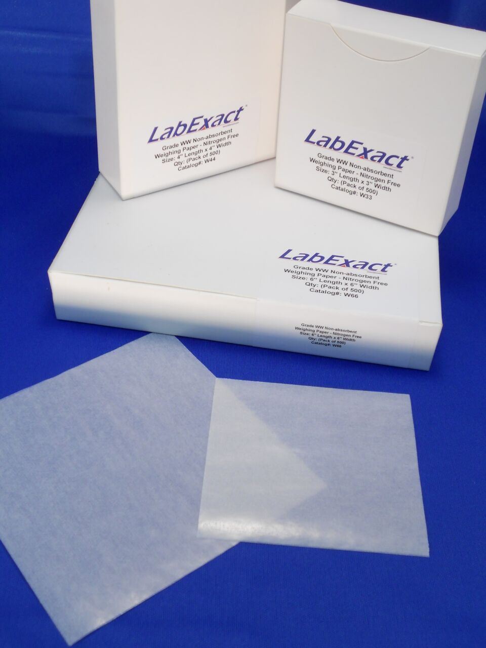 Pack of 500 Weighing Paper 4 x 4 