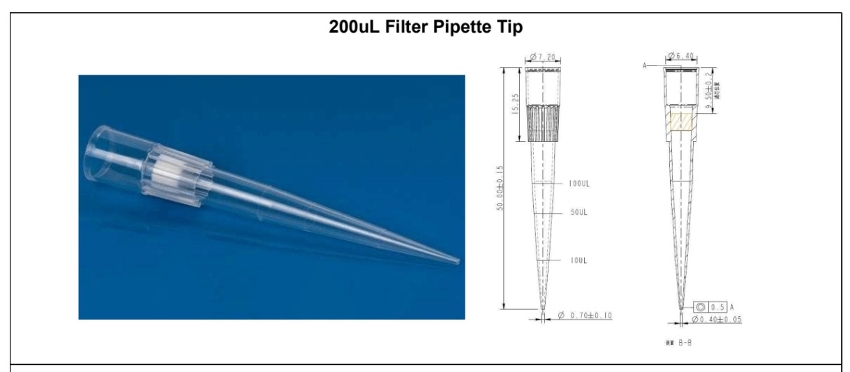 Globe Scientific Diamond PosiStop Pipette Tips, 200ul, Sterile, Reloads